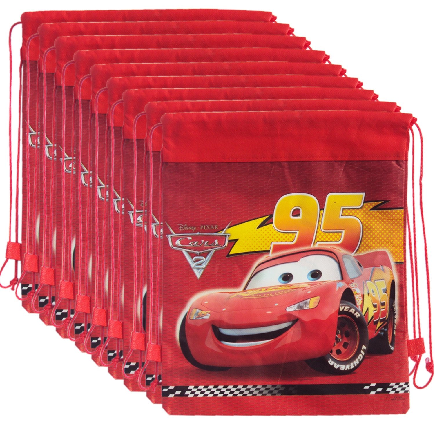 12 Pcs Cars Theme Dori Bag Haversack Bag Gift Bags for Birthday Return Gifts for Kids