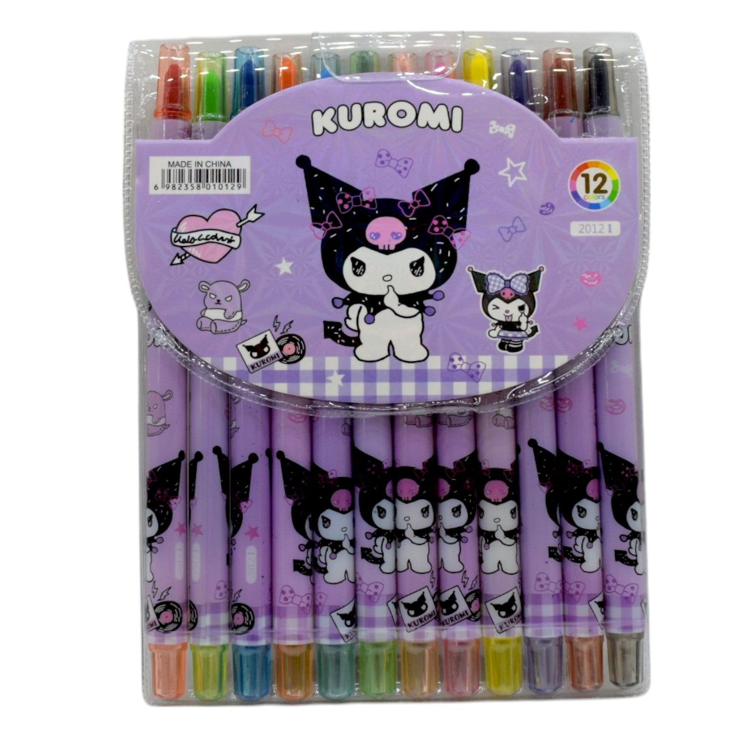 Kuromi Twistable Rolling Crayons Colors for Coloring for Kids