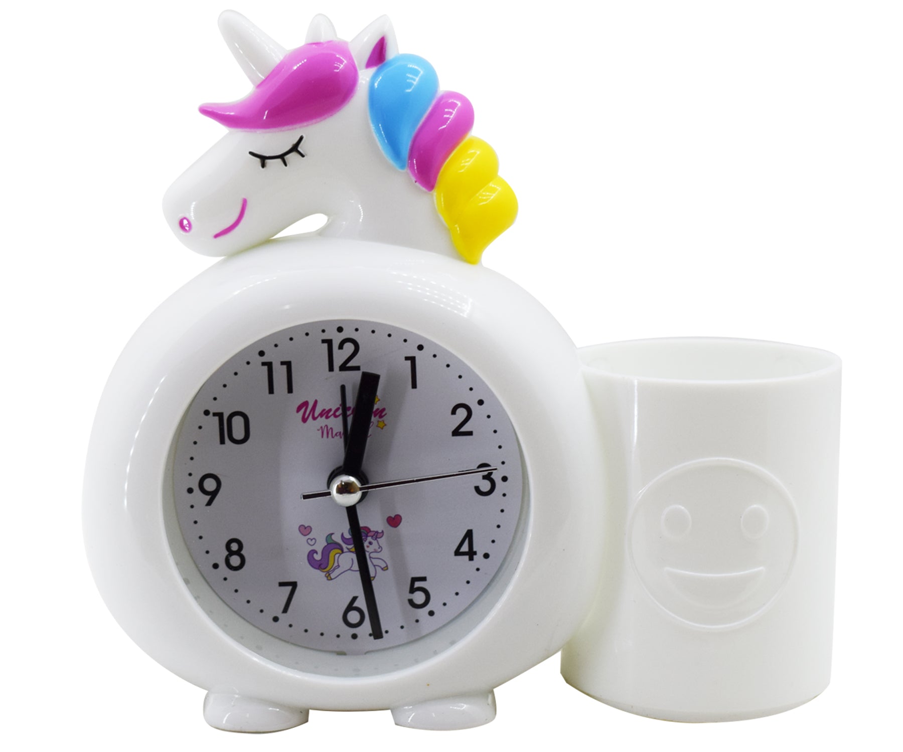 Unicorn Alarm Table Clock with Pen/Pencil Stand for Kids Birthday Return Gifts