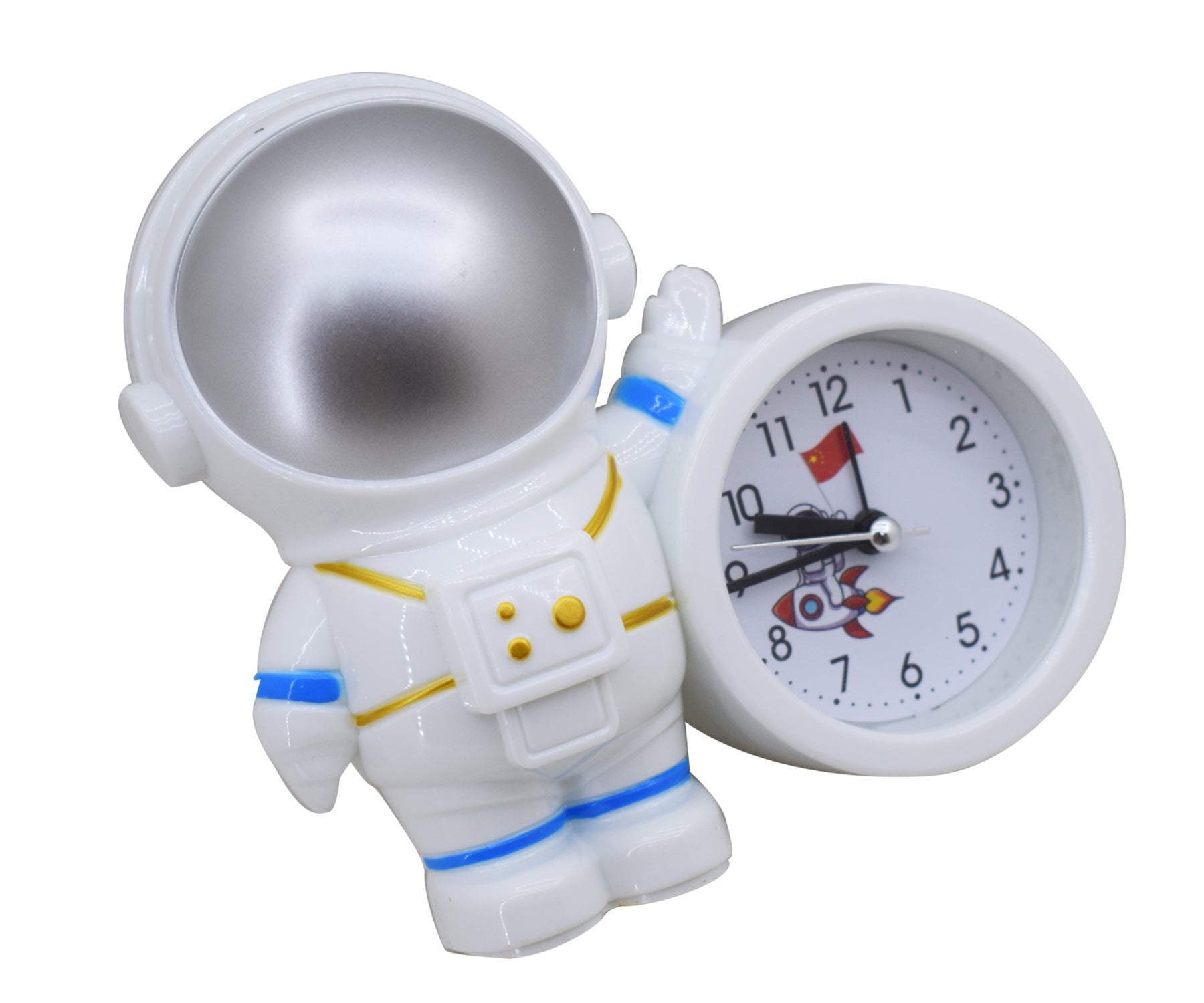 Space Theme Astronauts Spaceman Alarm Table Clock for Kids